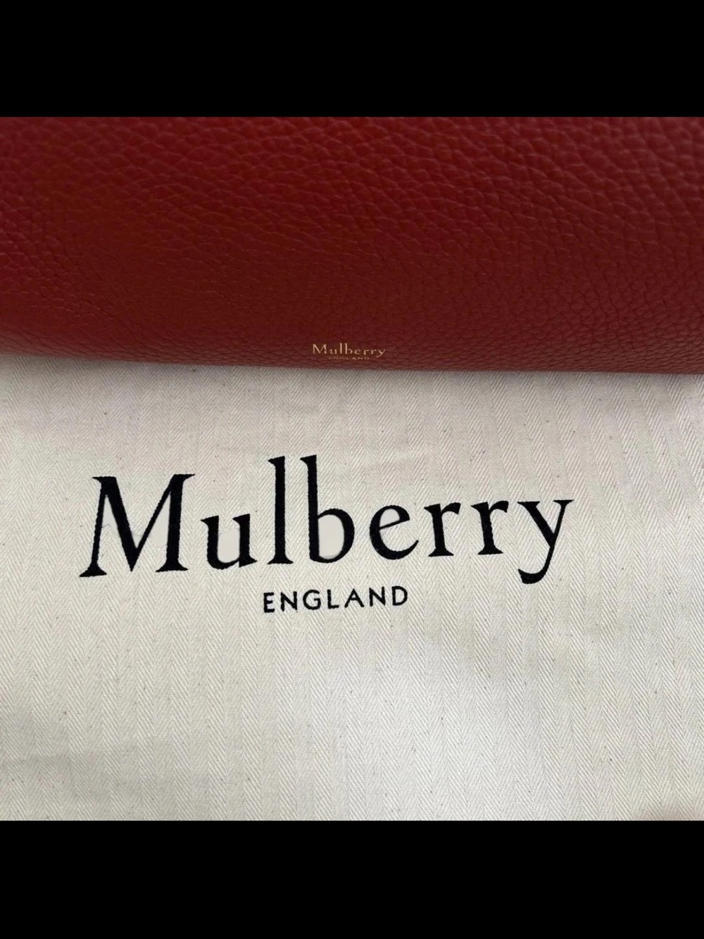 Mulberry Red-Burgundy Pebbled Leather Top-Handle Satchel - Picture 10 of 12